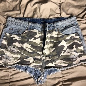 BDG camo shorts